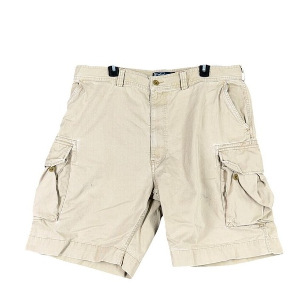 Polo Ralph Lauren Mens 40‎ Cargo Shorts 67 Chino Khaki Utility Pockets Workwear